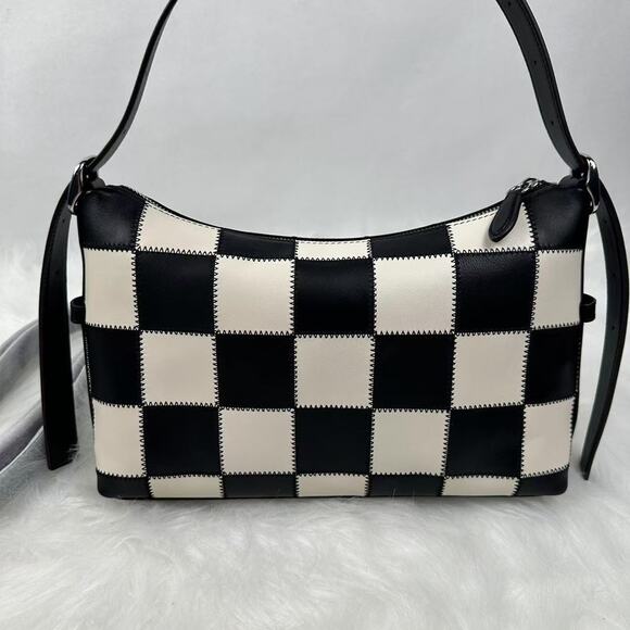 Coach Alter Ego Shoulder Bag In Checkerboard Upcrafted Leather Coachtopia CBE00 - Picture 4 of 9